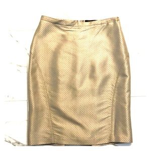 BCBG Maxazria gold skirt